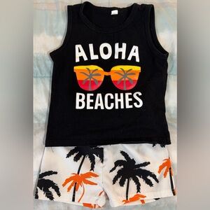 Toddler Boy Aloha Beaches Summer Set 3T/4T